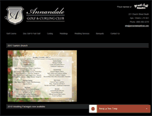 Tablet Screenshot of annandalegolfclub.com